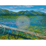 Painting of a lake by Dawn Miller