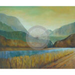 Painting of the Fraser River landscape by Jennifer Goodwin