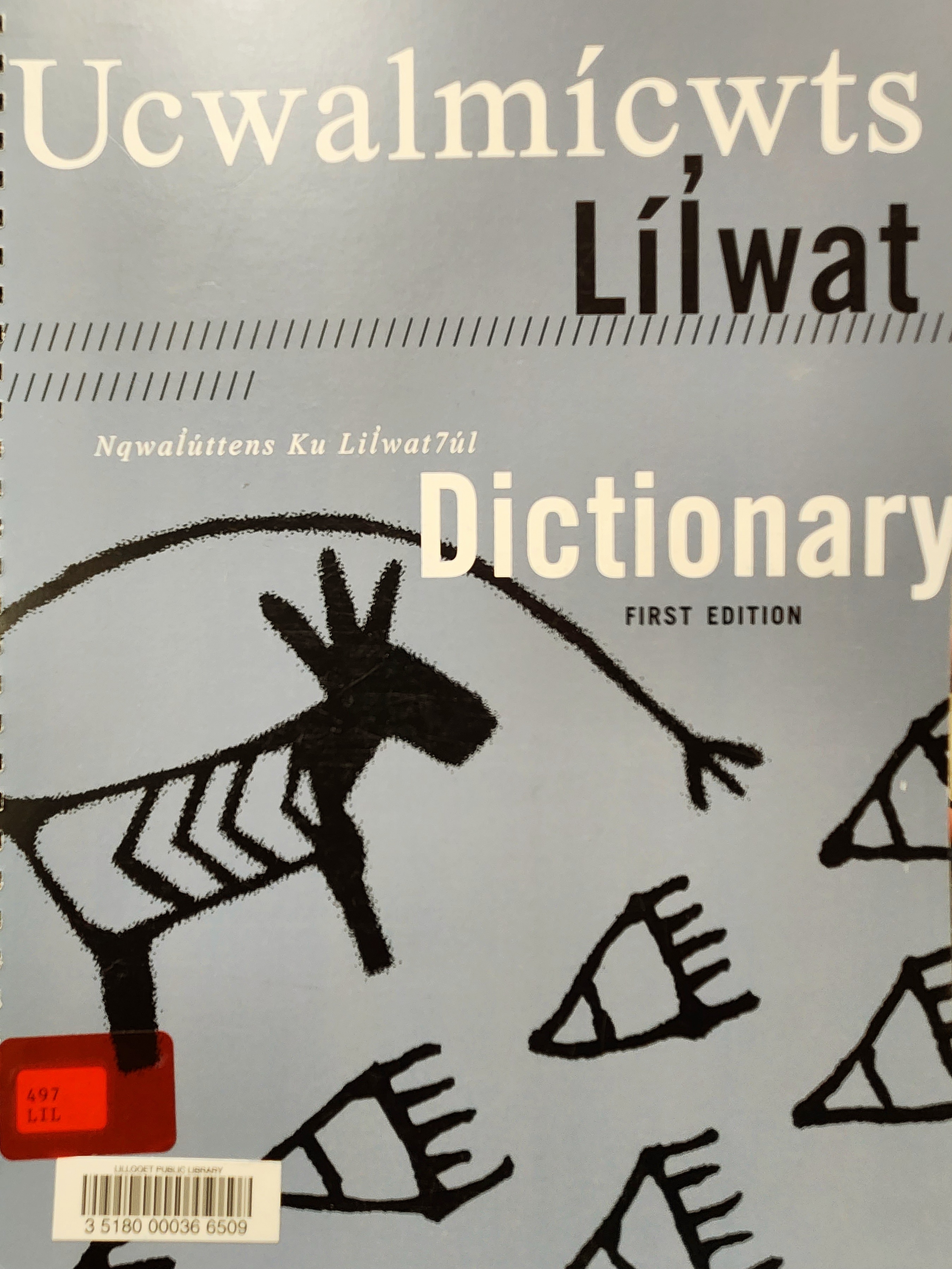 Book Cover - Ucwalmicwts Lilwat Dictionary