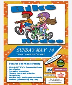 event poster for bike rodeo