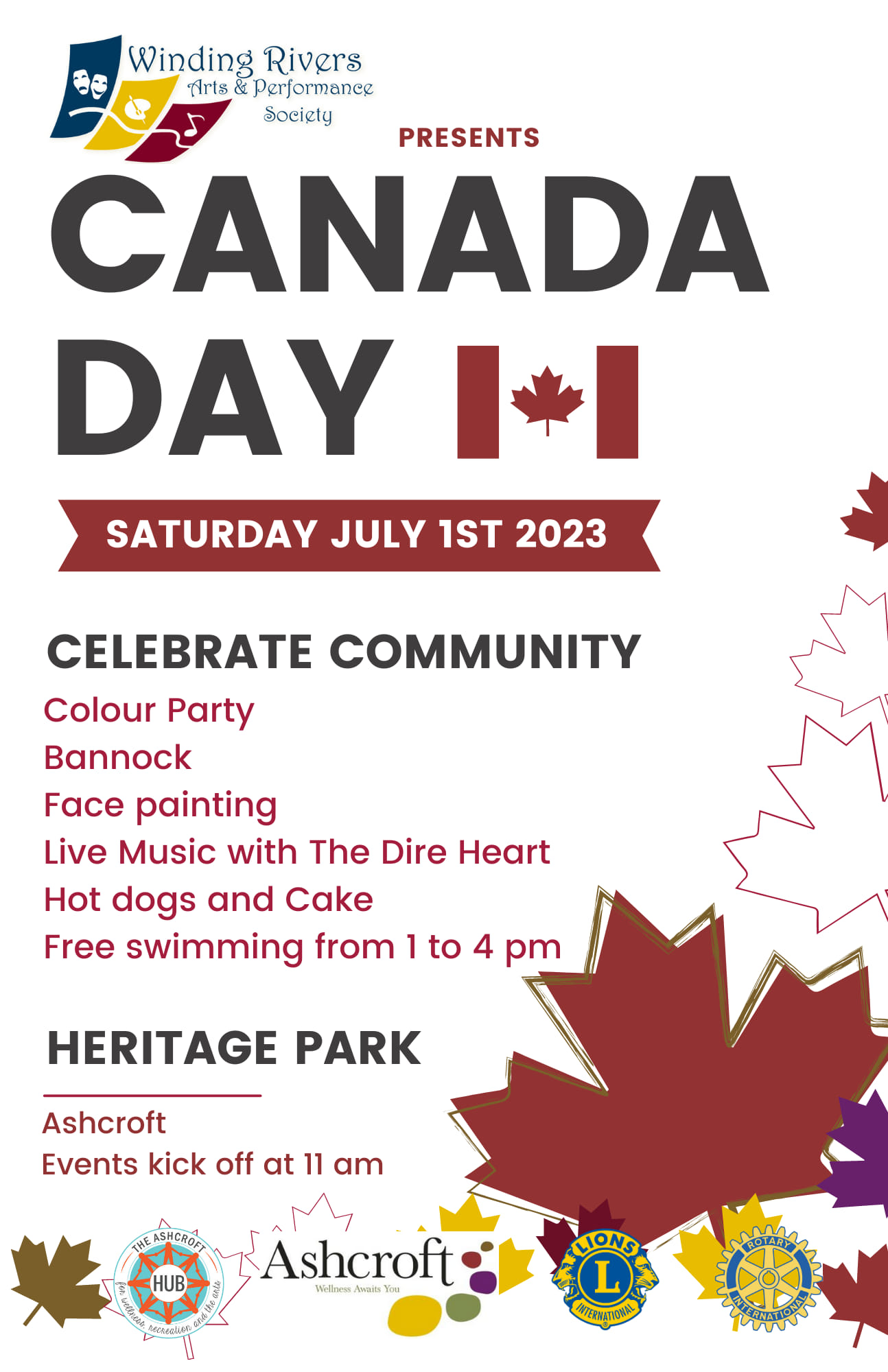 Poster Canada Day in Ashcroft