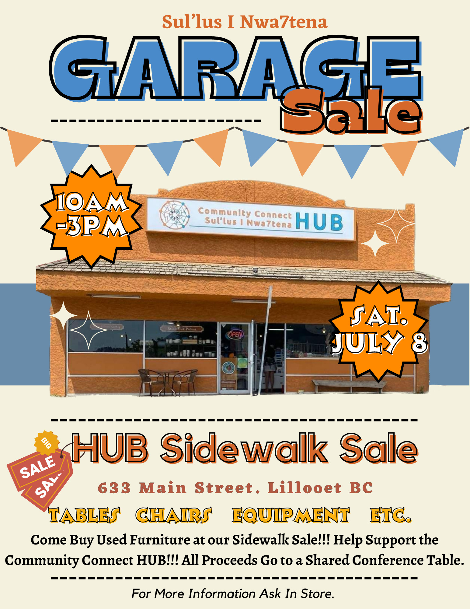 Poster HUB Sidewalk Sale