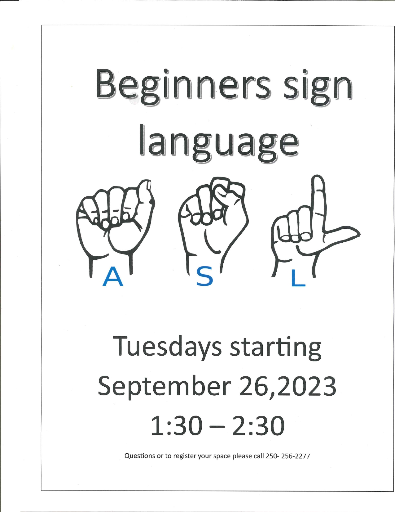 Beginner Sign Language Course